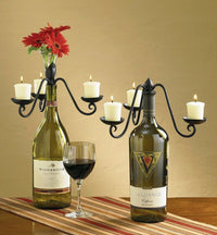 Candelabra Wine Bottle Topper - Ozark Cabin Décor, LLC