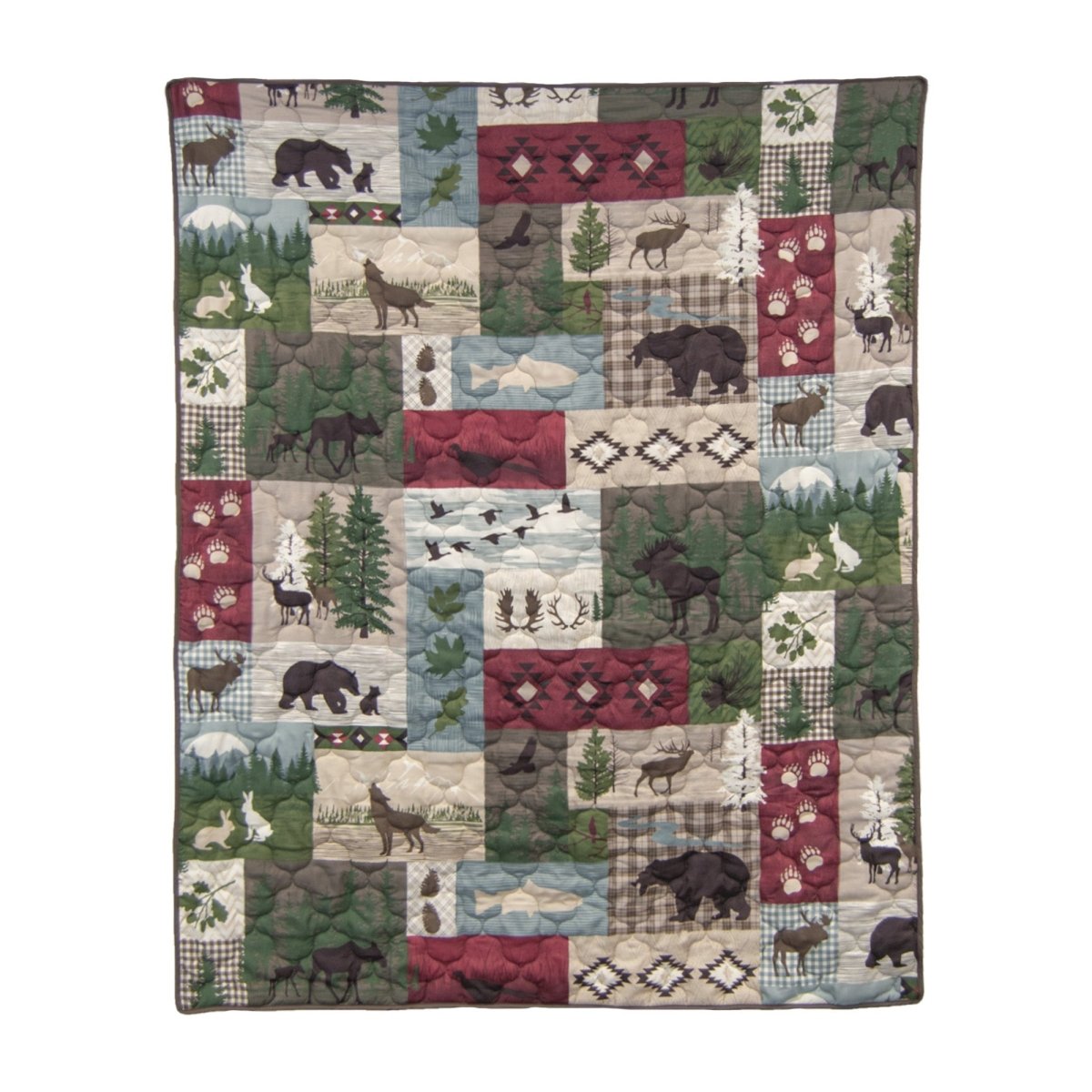 Montana Forest Quilted Set - King - Ozark Cabin Décor, LLC