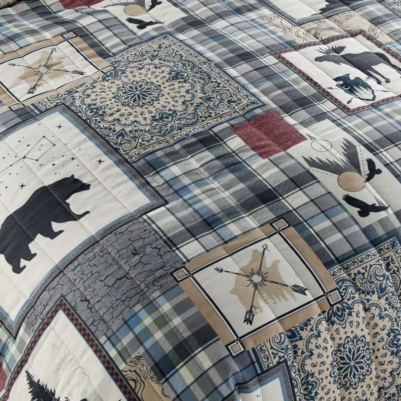 Forest Symbols Comforter Bedding Set - King - Ozark Cabin Décor, LLC