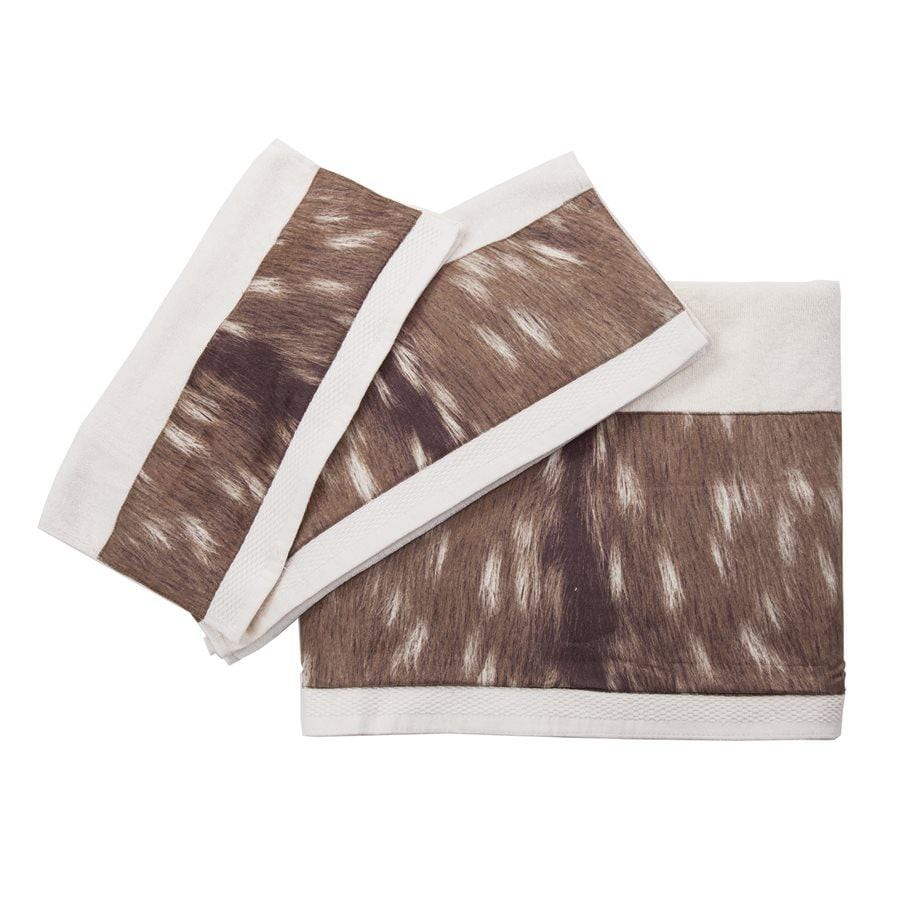 Axis Deer Fur 6-PC Bath Towel Set - Ozark Cabin Décor, LLC