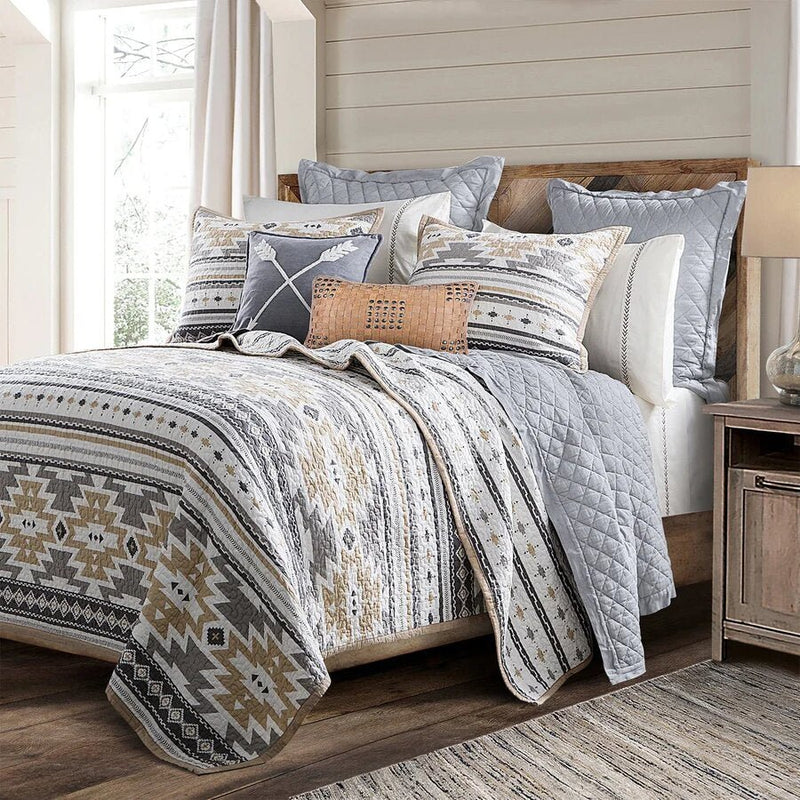 Desert Sage Reversible Quilt Set - Full/Queen - Ozark Cabin Décor, LLC