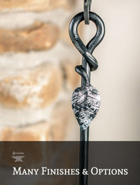 Evening Shade Hand Forged Fire Poker - Ozark Cabin Décor, LLC