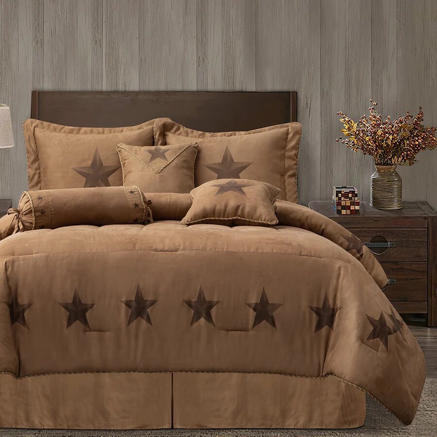 Luxury Star 7 - Pc Comforter Set - Super King - Ozark Cabin Décor, LLC