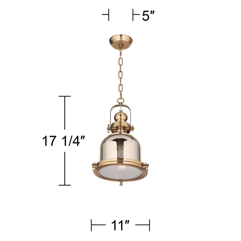 Possini Brass Mini Pendant - Ozark Cabin Décor, LLC