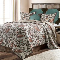 Rebecca Paisley Reversible Quilt Set - Full/Queen - Ozark Cabin Décor, LLC