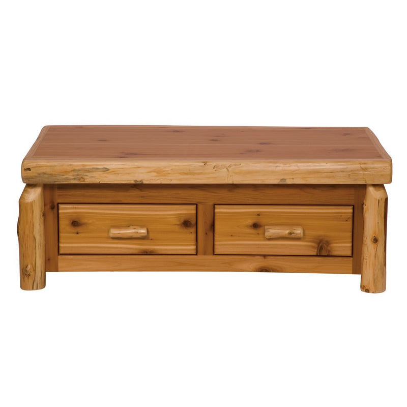 Cedar Log Elevating Coffee Table - Ozark Cabin Décor, LLC