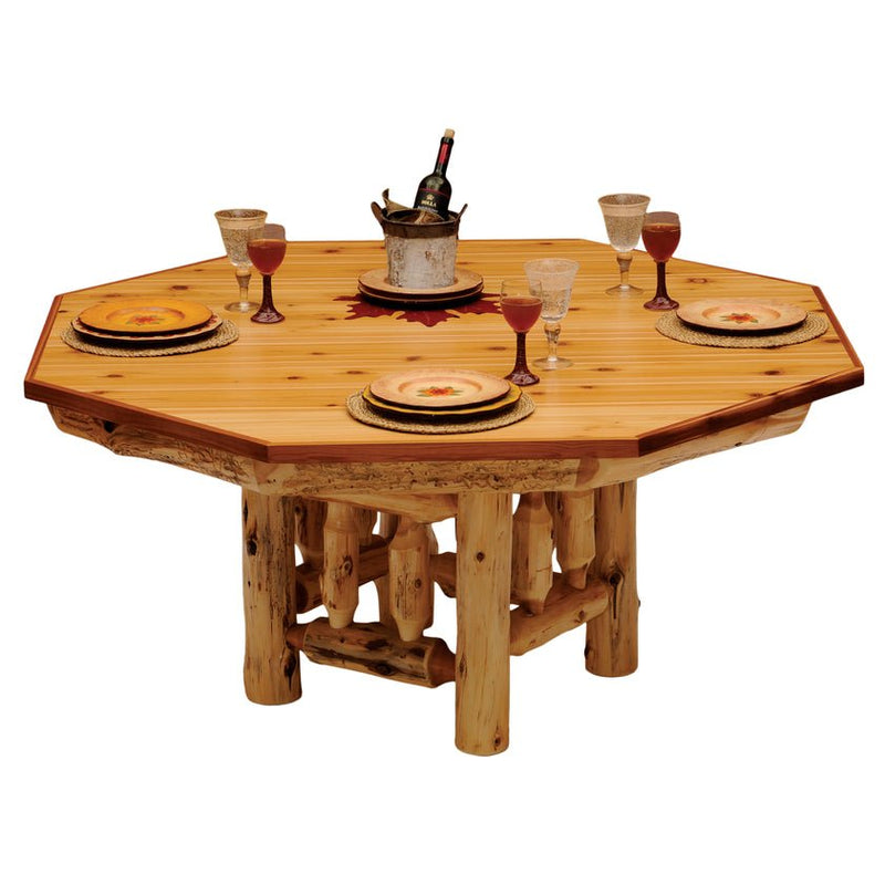 Cedar Table Cover for 8 - Sided Poker Table - Ozark Cabin Décor, LLC