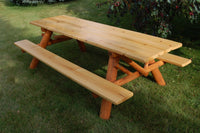 8' Cedar Picnic Table Kit - Ozark Cabin Décor, LLC