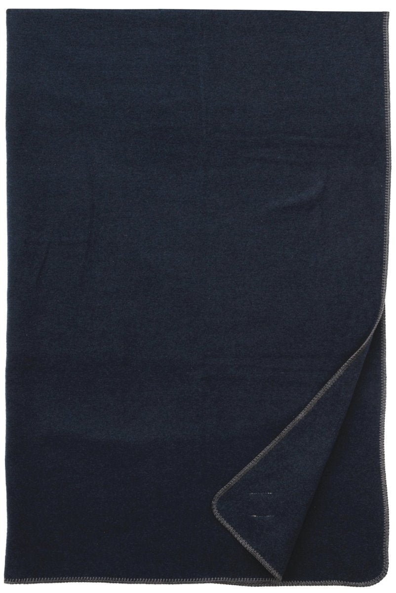 Solid Midnight Wool Throw - Ozark Cabin Décor, LLC