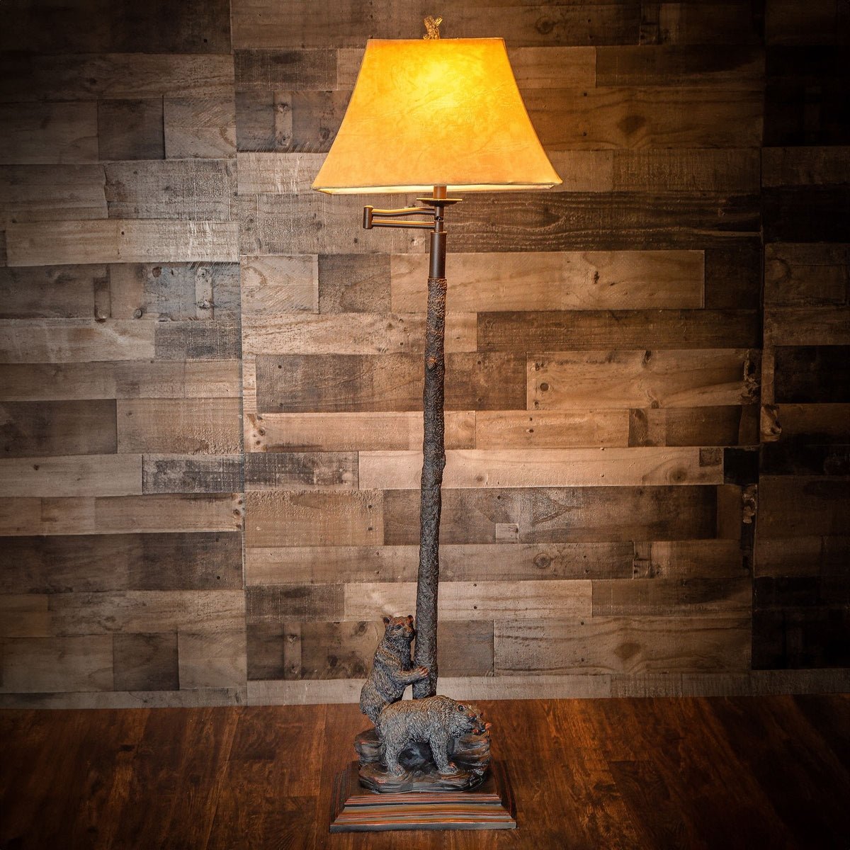 Double Bear Floor Lamp - Ozark Cabin Décor, LLC