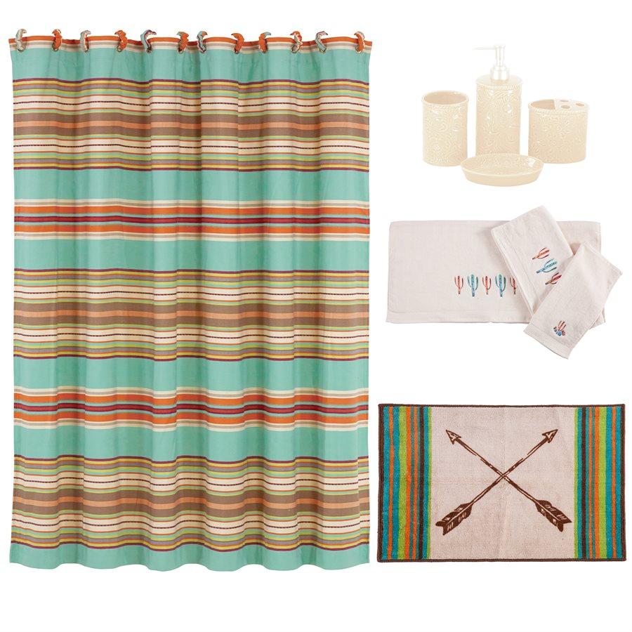 Serape Complete 10 - PC Bathroom Set - Ozark Cabin Décor, LLC