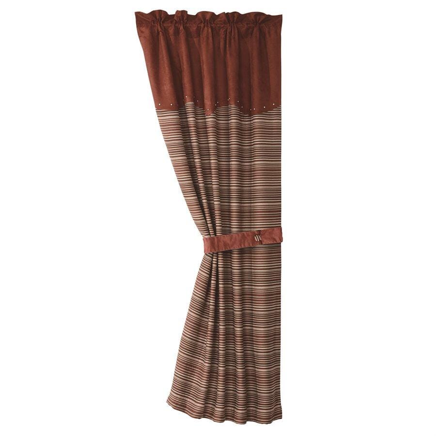 Silverado Striped 48"x84" Single Curtain Panel w/Tieback