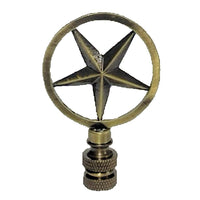 Star Lamp Shade Finial - Ozark Cabin Décor, LLC