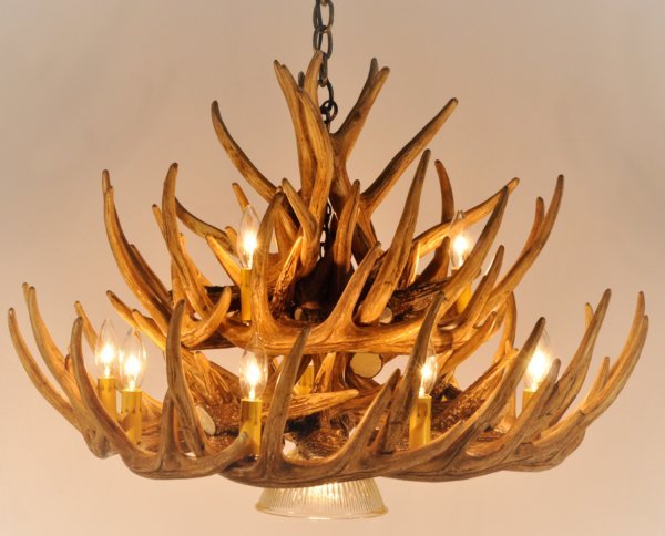 Whitetail Deer 21 Antler Chandelier - Ozark Cabin Décor, LLC