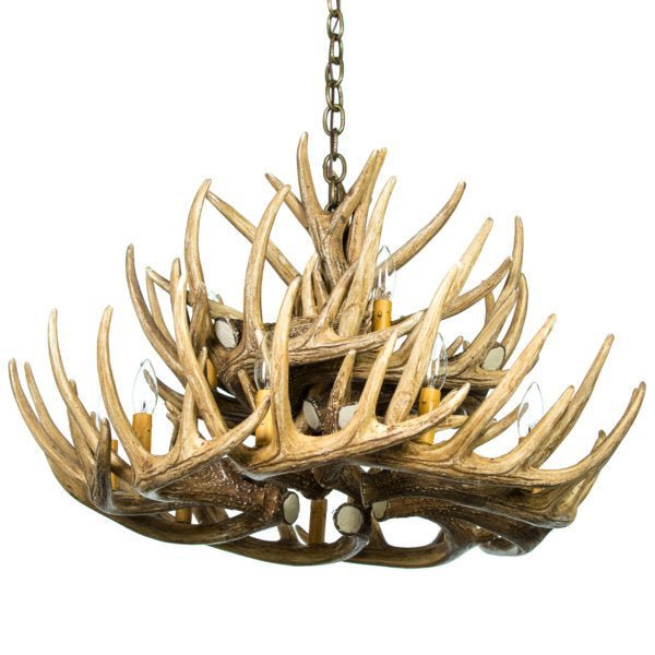 Whitetail Deer 21 Antler Chandelier - Ozark Cabin Décor, LLC