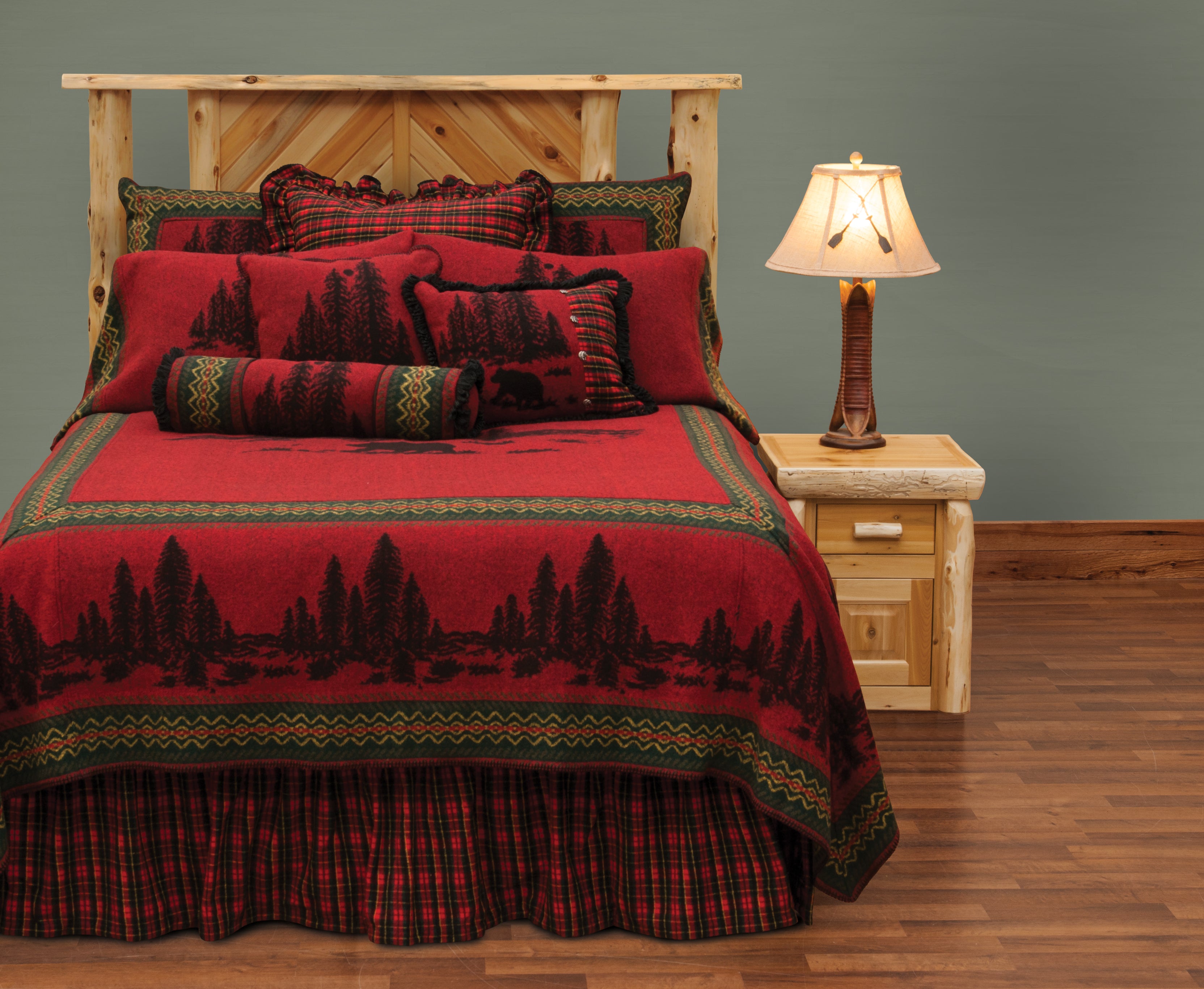 Wooded sale river bedding