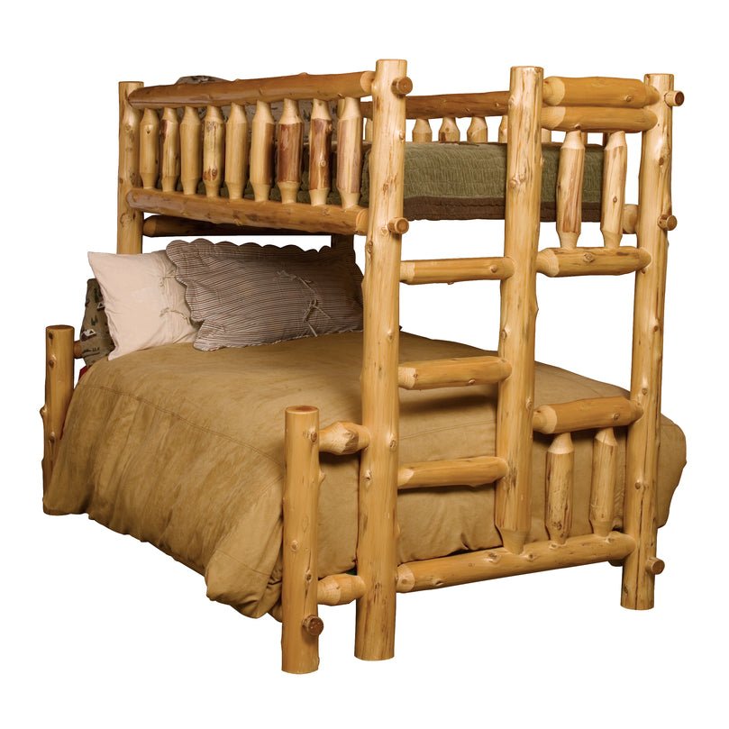 Cedar Log Double/Single Bunk Bed | Ozark Cabin Décor LLC – Ozark Cabin ...