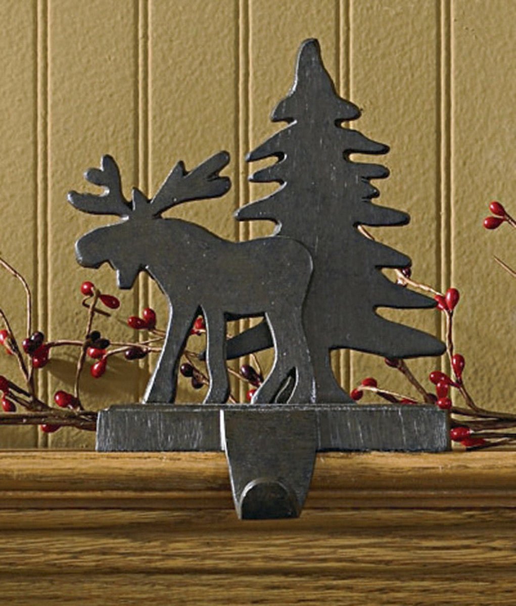 Moose & Tree Stocking Hanger Set - Ozark Cabin Décor, LLC