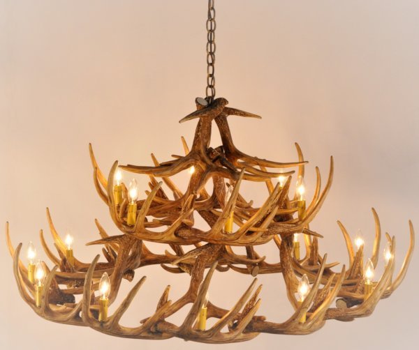 Buy Rustic Deer Horn Chandelier with 9 Lights at Ubuy Italy