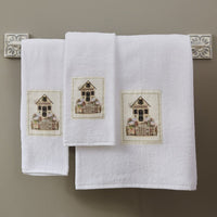 Spring Garden Terry Fingertip Towels - Set of 2 - Ozark Cabin Décor, LLC