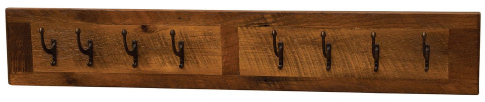 Barnwood Wall Coat Rack - 48" - Ozark Cabin Décor, LLC