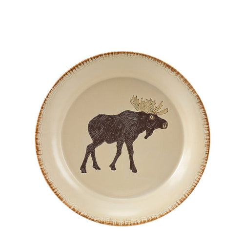 Rustic Retreat Moose Salad Plate - Set of 4 - Ozark Cabin Décor, LLC