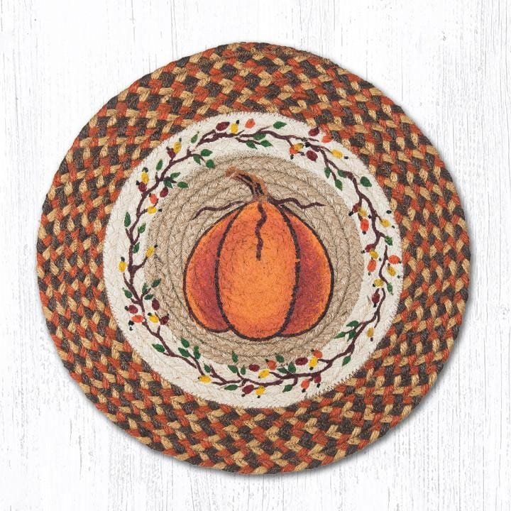 Rustic Round Printed Braided Jute Placemats  Ozark Cabin Décor LLC – Ozark  Cabin Décor, LLC