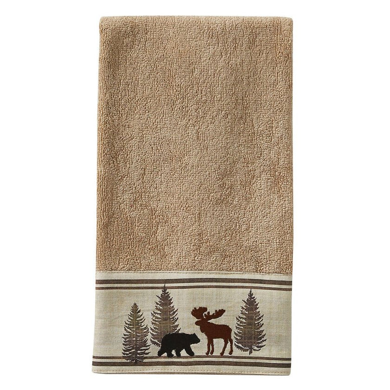 HomeMax Thick Terry Cloth Embroidered Lodge Theme Bathroom Towel Set