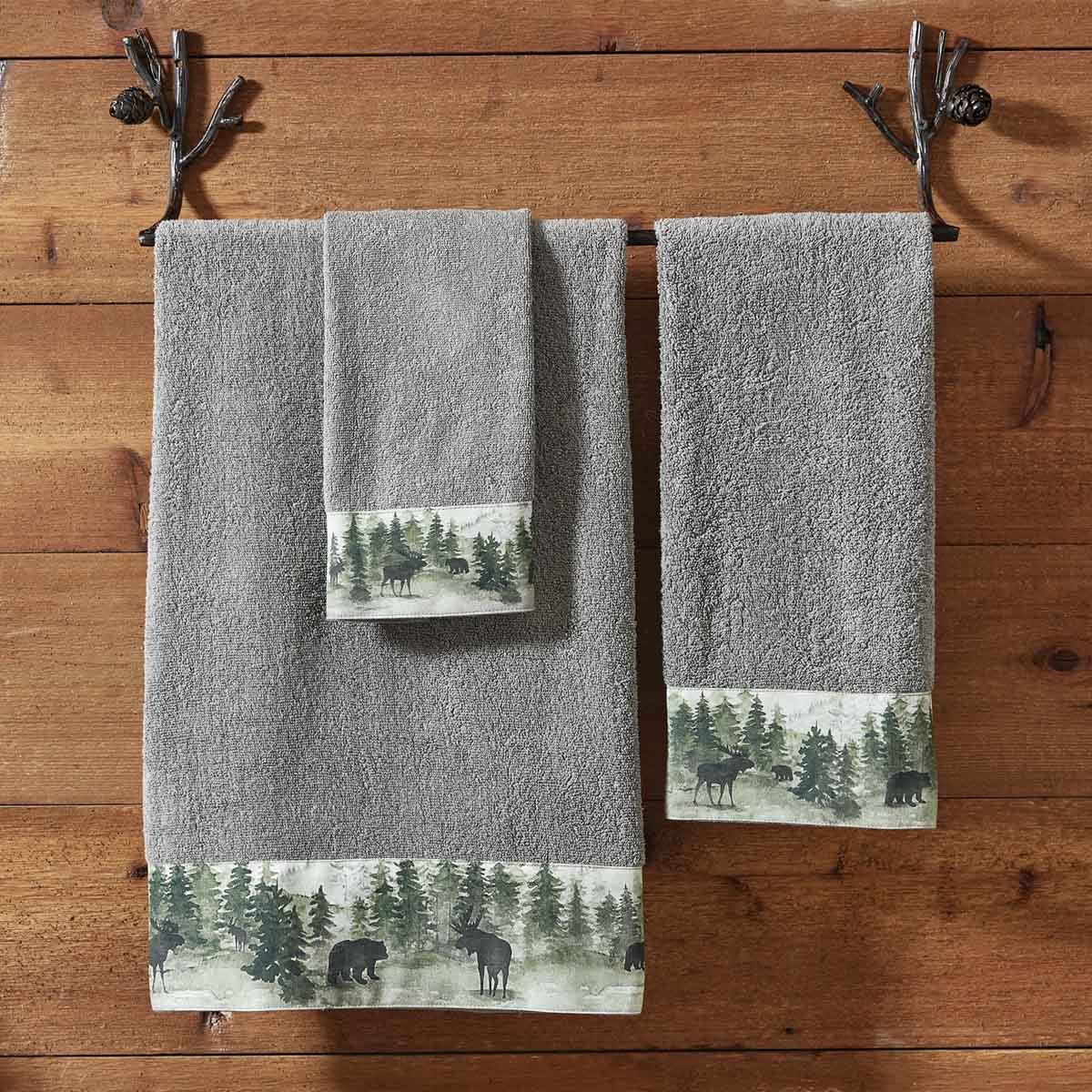 Rustic bathroom best sale hand towels