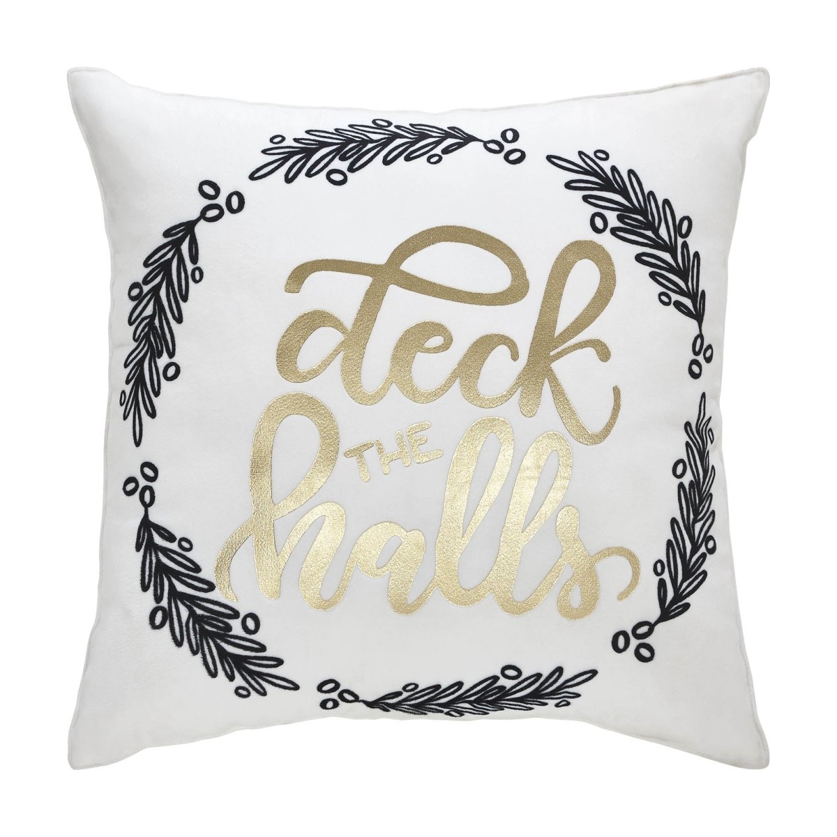 Wintergleam Deck The Halls Christmas Throw Pillow - Ozark Cabin Décor, LLC