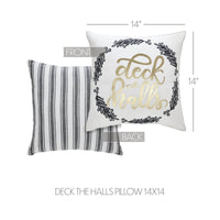 Wintergleam Deck The Halls Christmas Throw Pillow - Ozark Cabin Décor, LLC