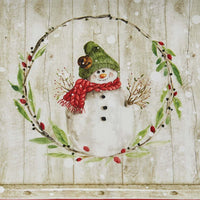 PD-9979-663 Farmhouse Snowman Platter - Ozark Cabin Décor, LLC