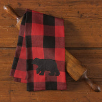 Buffalo Check Bear Kitchen Towel Set - Ozark Cabin Décor, LLC