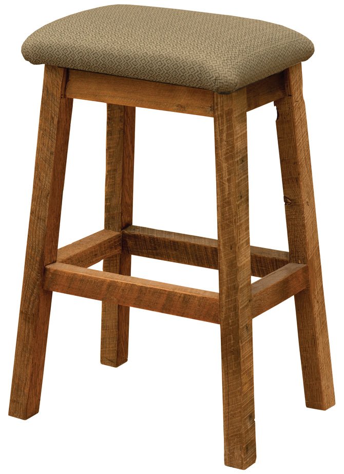 24" Saddle Bar Stool - UF - Ozark Cabin Décor, LLC