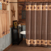 Bingham Star Shower Curtain - Ozark Cabin Décor, LLC