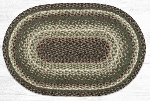 Oval Printed Natural Jute Rugs  Ozark Cabin Décor LLC – Ozark Cabin Décor,  LLC