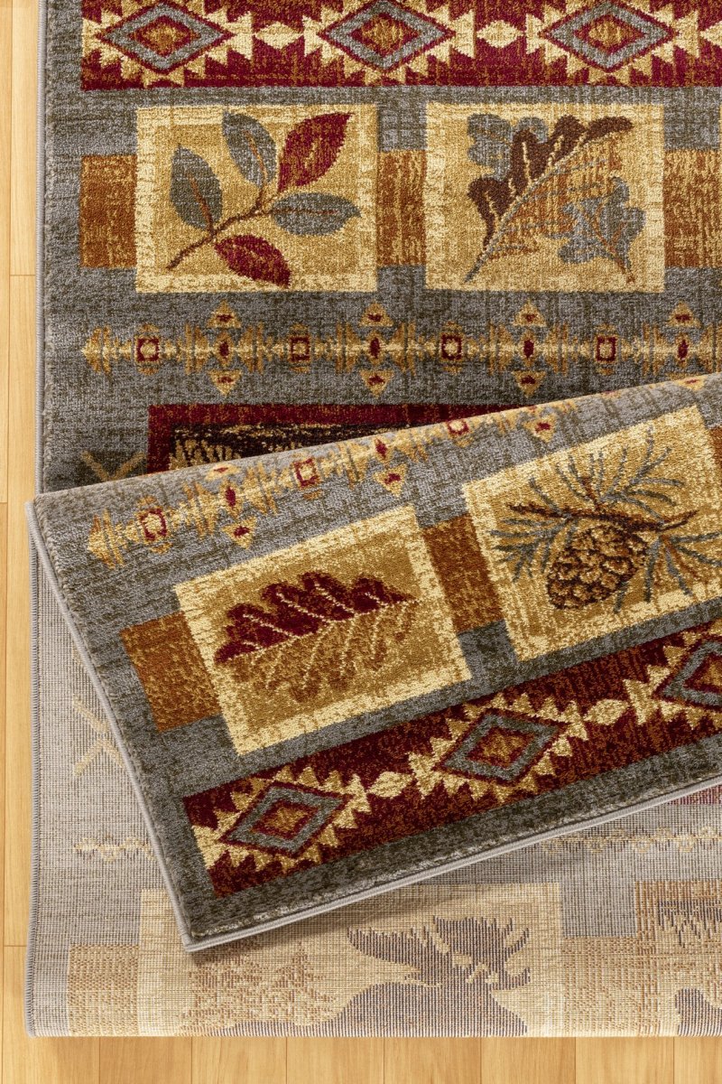 Wildlife Collage Cabin 8'x10' Area Rug - Ozark Cabin Décor, LLC