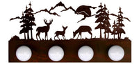 Deer Family Four Light Fixture - Ozark Cabin Décor, LLC