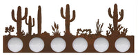 Desert Scene Six Light Fixture - Ozark Cabin Décor, LLC