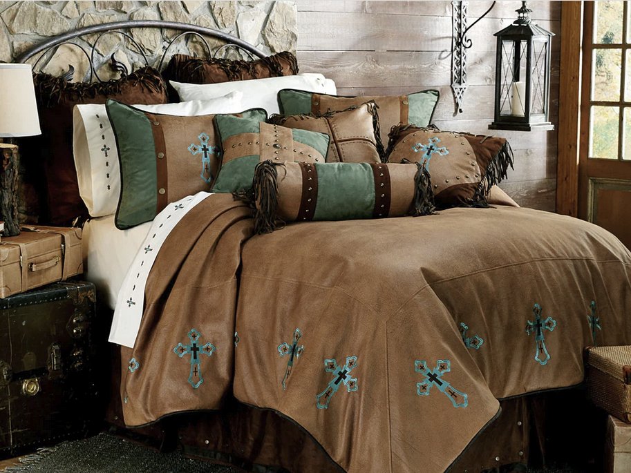 Western comforter deals set queen