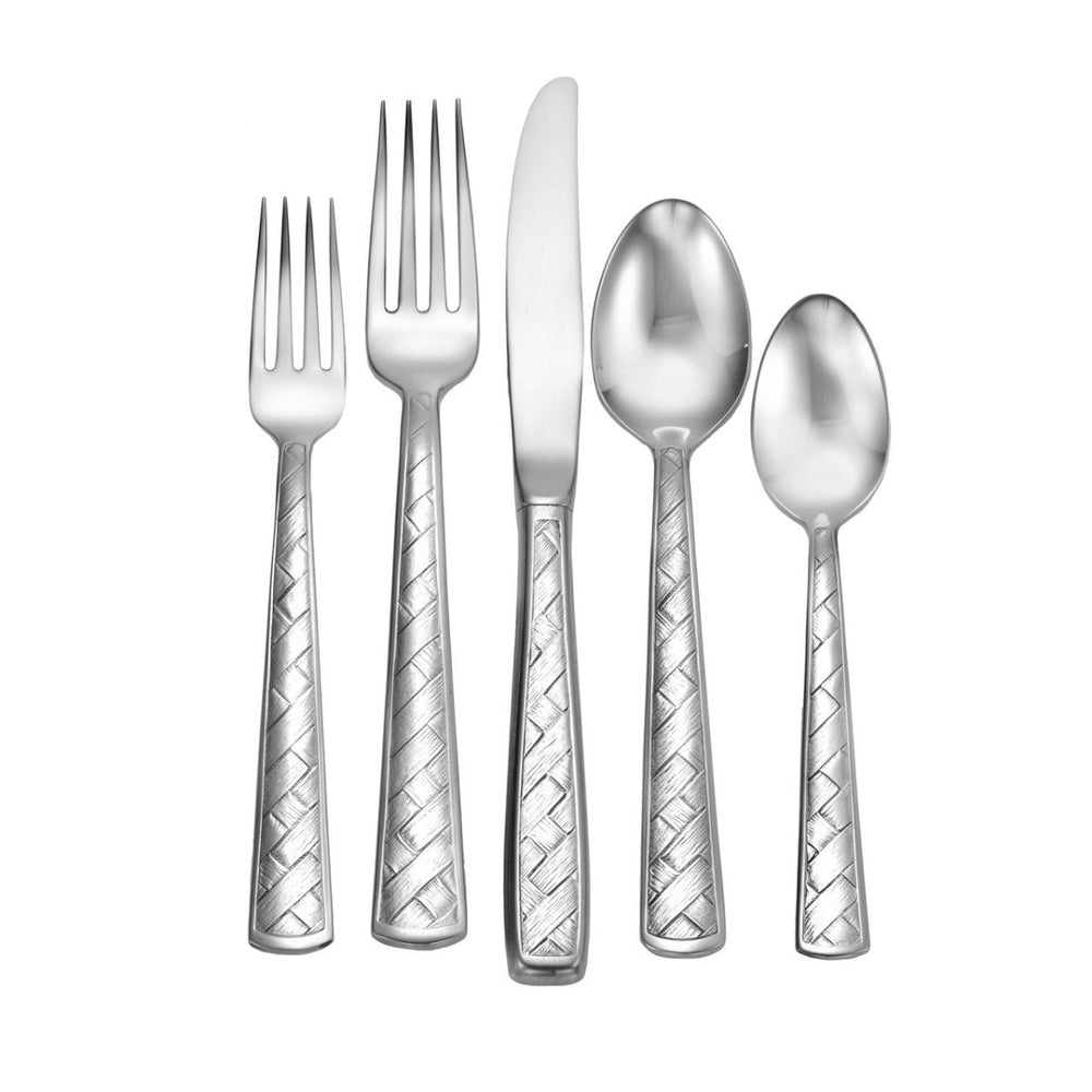 French Flatware Tonga Black Stainless 5-Piece Setting