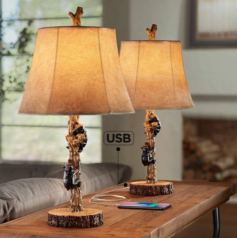 Lamp set deals with usb port