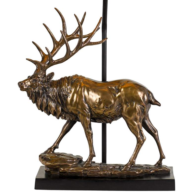 Bronze stag table sales lamp