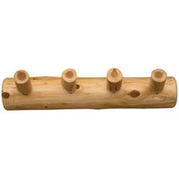 19150 Fireside Lodge Handcrafted Natural Cedar Log Wall-Mounted Coat Rack 