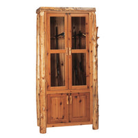 Cedar Log 8 Gun Cabinet - Ozark Cabin Décor, LLC